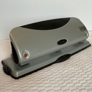 Swingline Safety 3-Hole Punch - Silver/Black